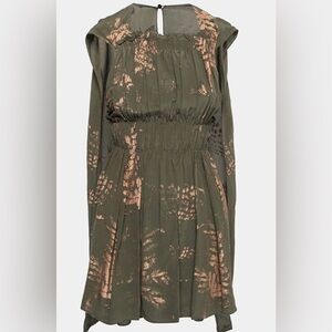 VALENTINO - Silk Olive Green Kaftan Dress - IT 40 (Small)